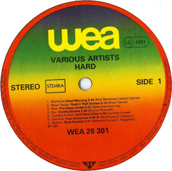 Various : Hard (LP, Comp)