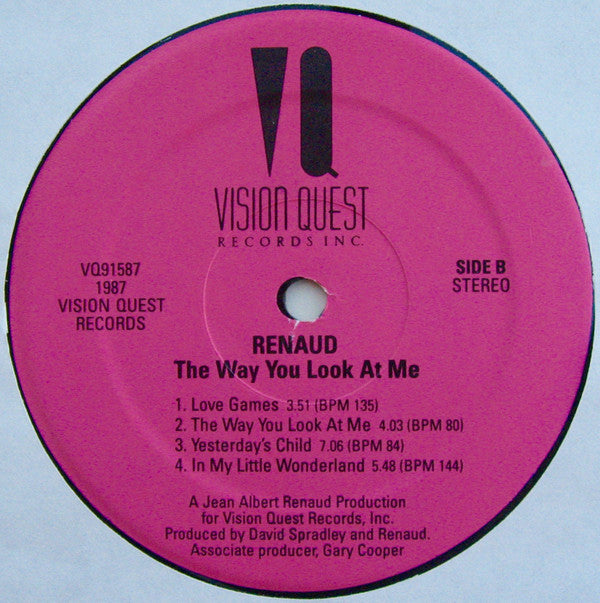 Jean Albert Renaud : The Way You Look At Me (LP, Album)