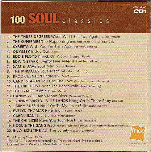 Various : 100 Soul Classics Selected By Fnac (5xCD, Comp)