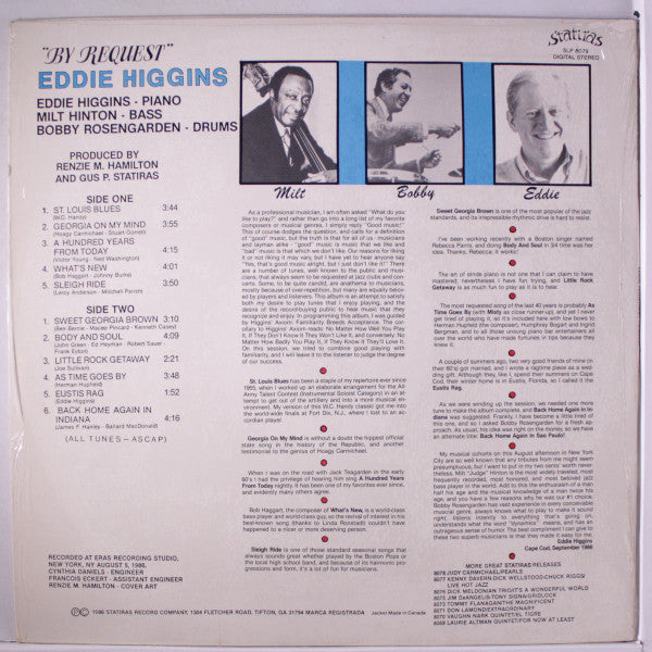 Eddie Higgins : By Request (LP)