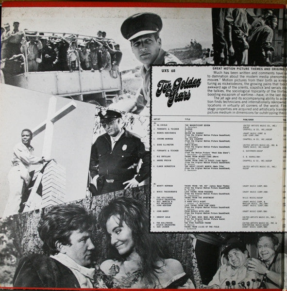 Various : Ten Golden Years / 36 Great Motion Picture Themes And Original Soundtracks (2xLP, Comp, Gat)
