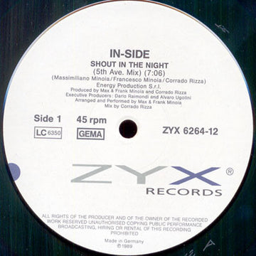 In-Side : Shout In The Night (12")