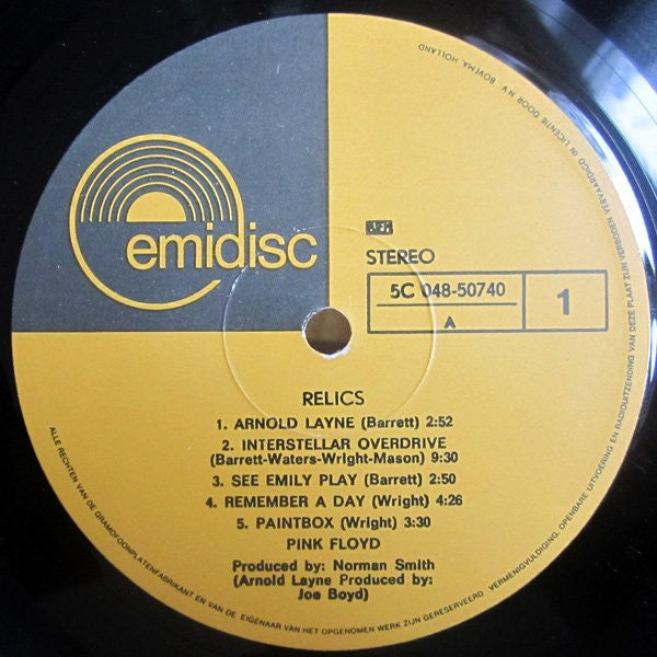 Pink Floyd : Relics (LP, Comp)