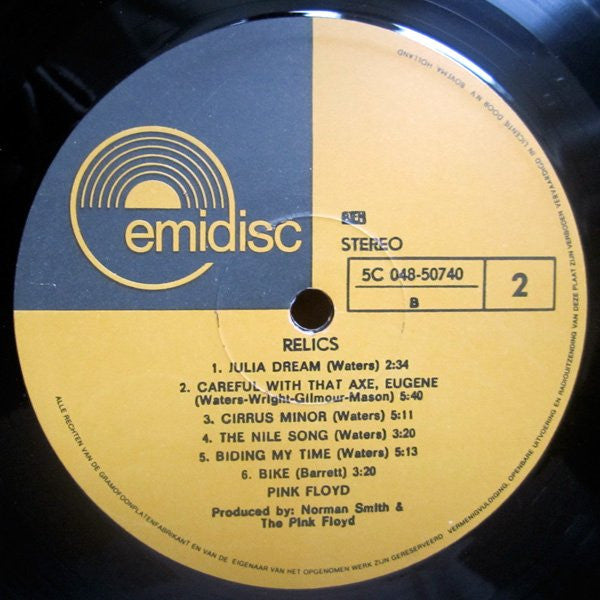 Pink Floyd : Relics (LP, Comp)