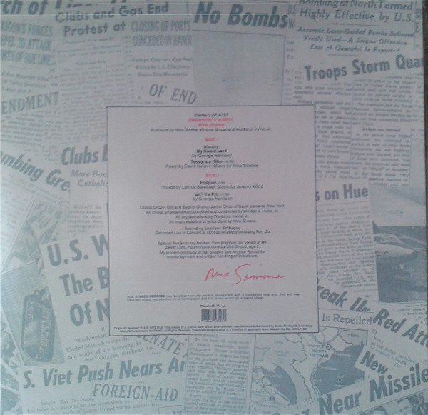 Nina Simone : In Concert - Emergency Ward! (LP, Album, RE)