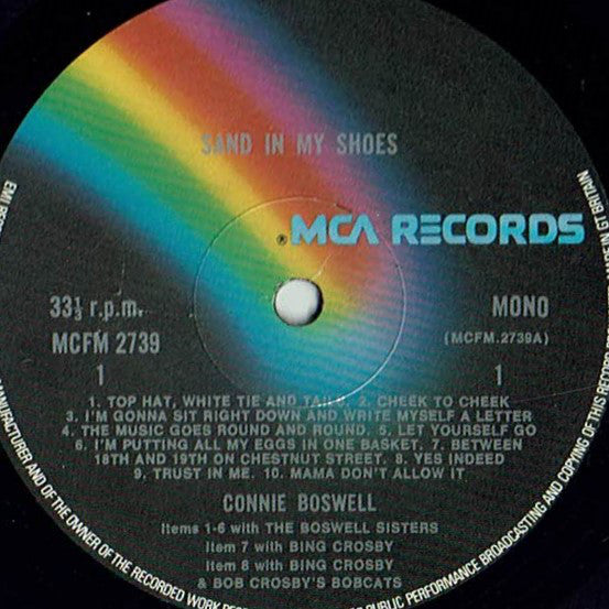 Connie Boswell : Sand In My Shoes (LP, Comp, Mono)