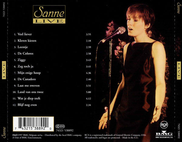 Sanne (2) : Live (CD)