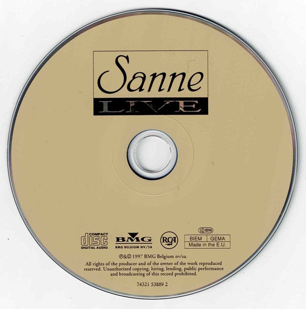 Sanne (2) : Live (CD)