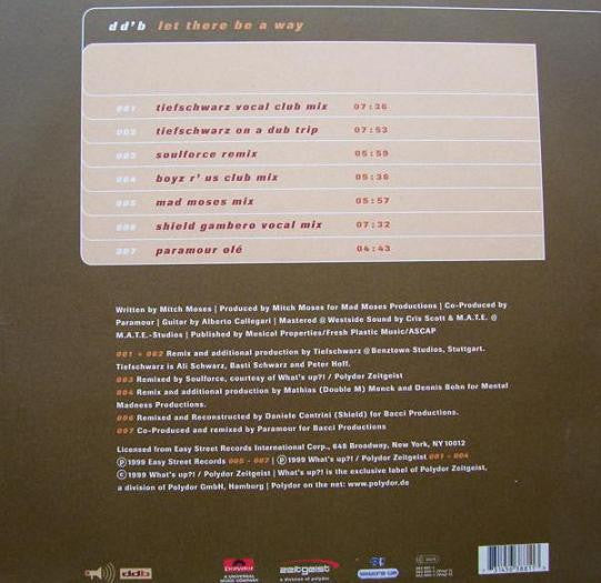 Darryl D'Bonneau : Let There Be A Way (2x12")