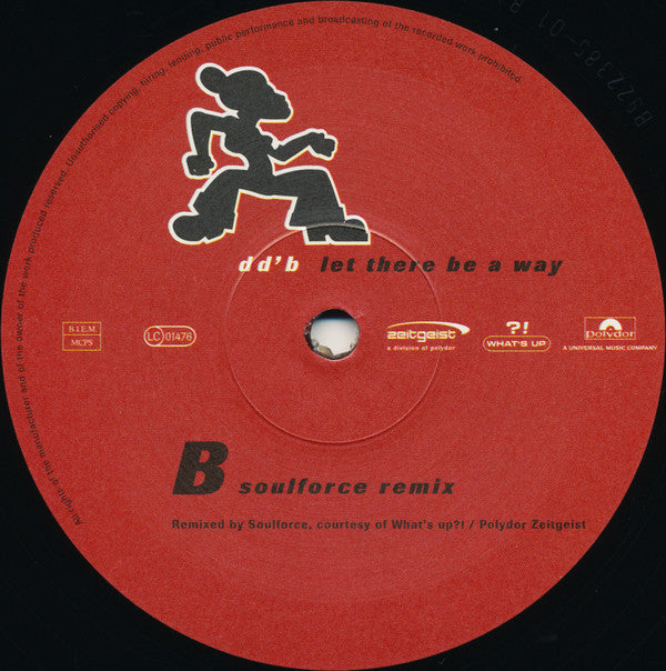 Darryl D'Bonneau : Let There Be A Way (2x12")