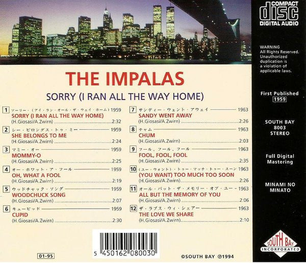 The Impalas : Sorry (I Ran All The Way Home) (CD, Album)