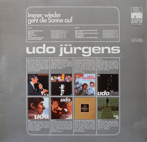 Udo Jürgens : Immer Wieder Geht Die Sonne Auf (LP, Comp, Gat)