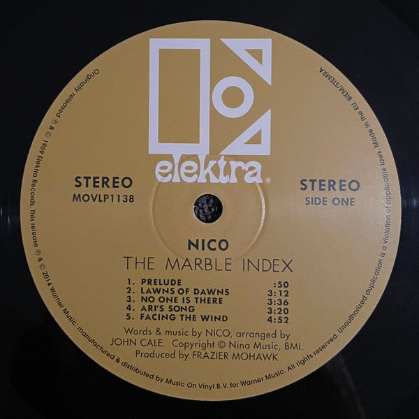 Nico (3) : The Marble Index (LP, Album, RE)