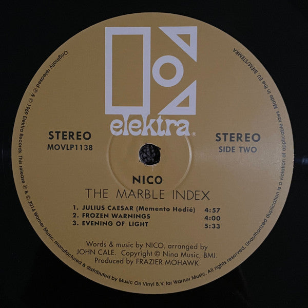 Nico (3) : The Marble Index (LP, Album, RE)