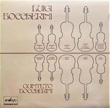 Luigi Boccherini, Quintetto Boccherini : Quintetos (2xLP)