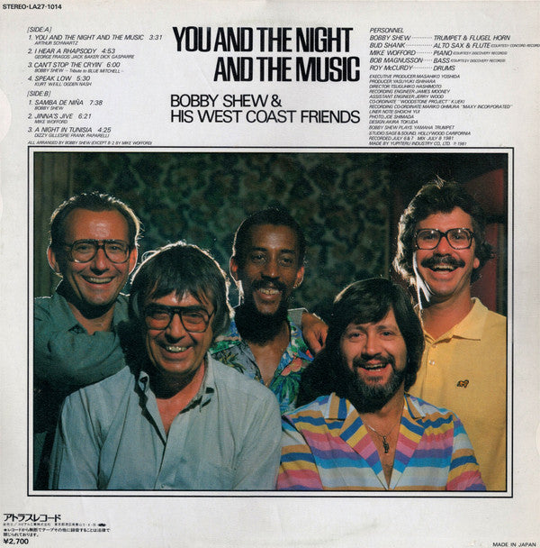 Bobby Shew & His West Coast Friends : You And The Night And The Music (LP, Album)