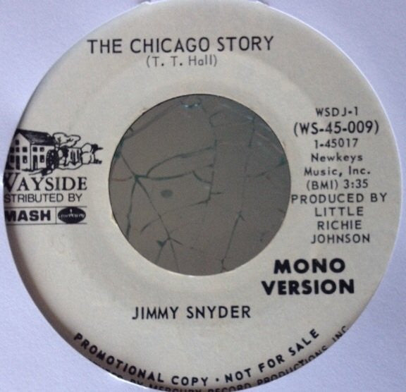 Jimmy Snyder (3) : The Chicago Story (7", Promo)