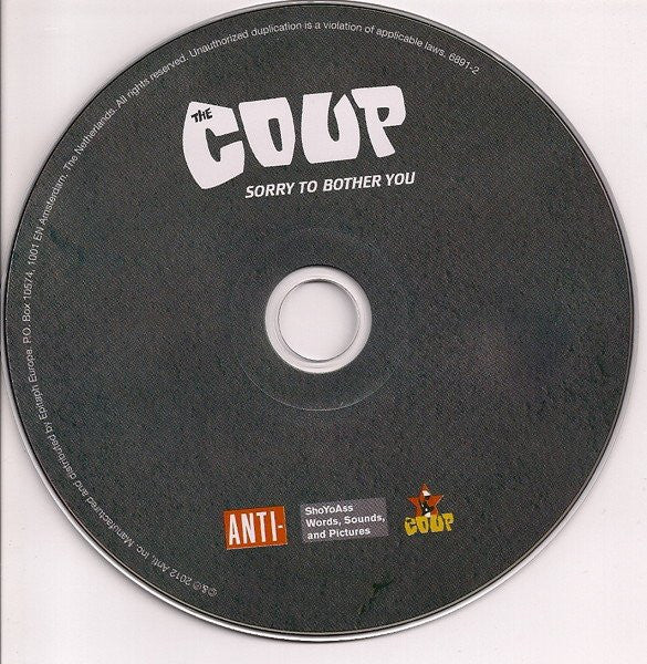 The Coup : Sorry To Bother You (CD, Album, Dig)
