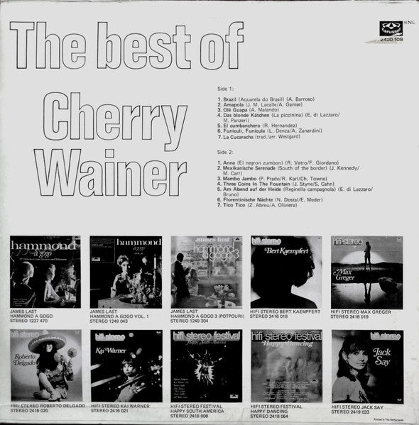 Cherry Wainer : The Best Of Cherry Wainer (LP, Album, RE)