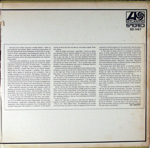 Max Roach : Drums Unlimited (LP, Album)