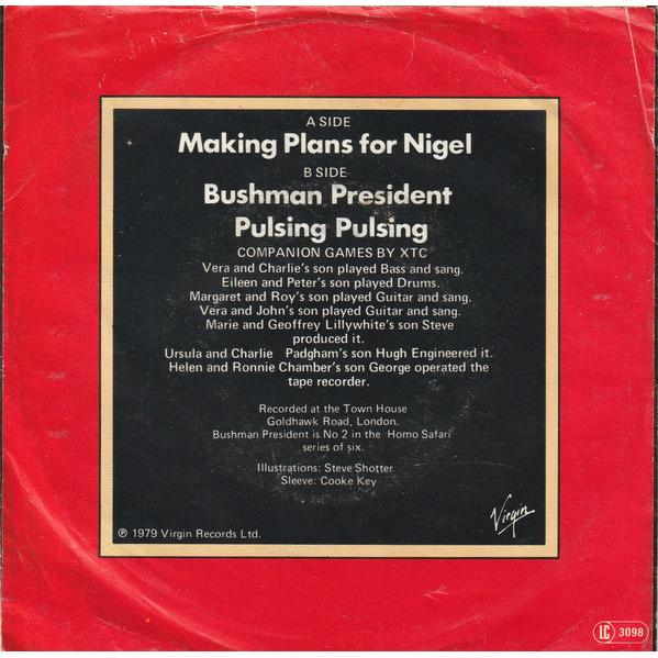 XTC : Making Plans For Nigel (7", Single)