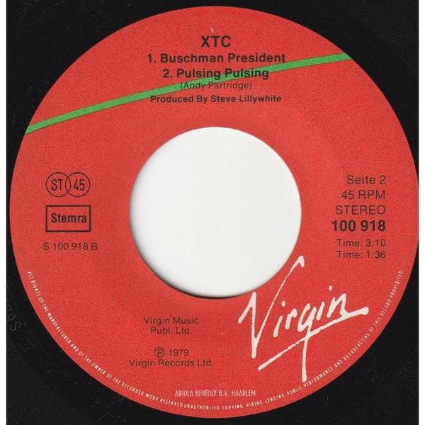 XTC : Making Plans For Nigel (7", Single)