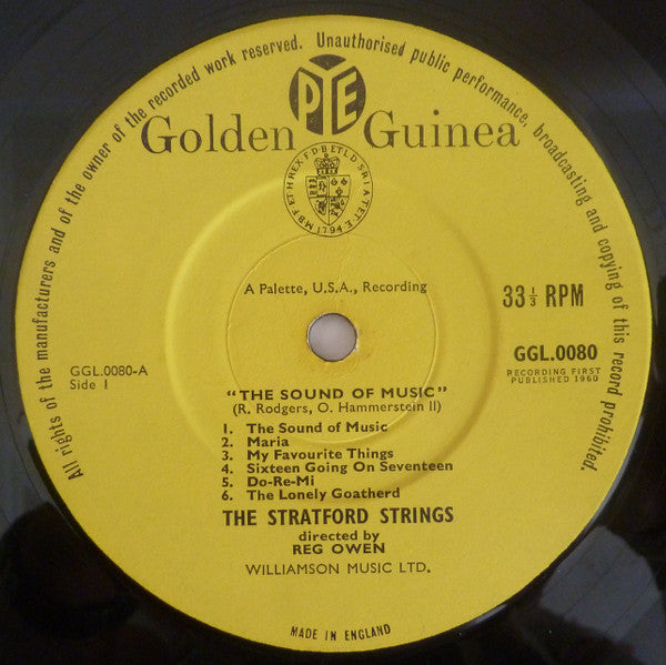 The Stratford Strings : The Sound Of Music (LP, Mono, Hig)