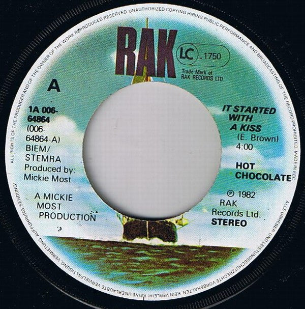 Hot Chocolate : It Started With A Kiss (7", Single)