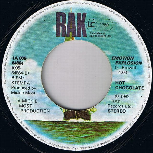 Hot Chocolate : It Started With A Kiss (7", Single)