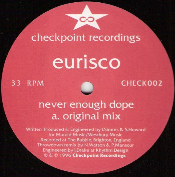 Eurisco : Never Enough Dope (12")