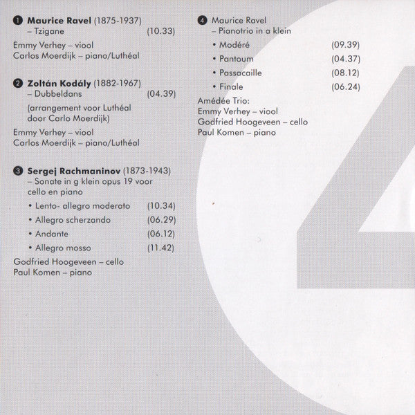 Emmy Verhey : NPS Maakt Klassiek Vol. 4 (CD, Comp, Promo)