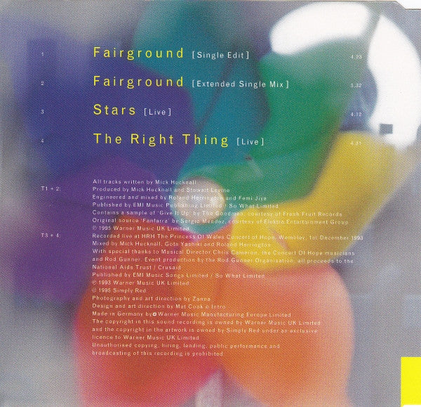 Simply Red : Fairground (CD, Single, J-C)