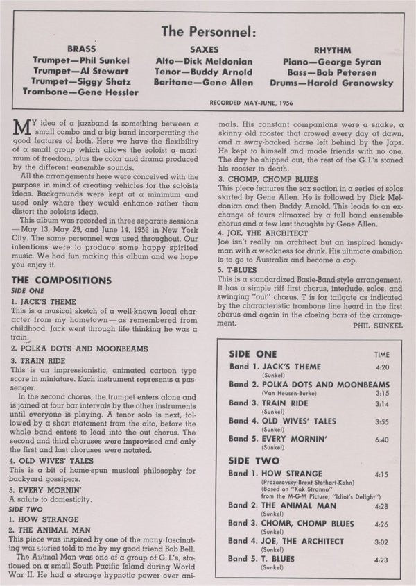 Phil Sunkel's Jazz Band : Every Morning I Listen To.... Phil Sunkel's Jazz Band (LP, RE)