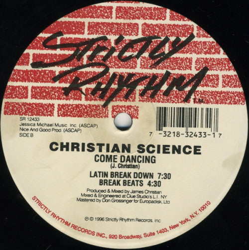Christian Science : Come Dancing (12")