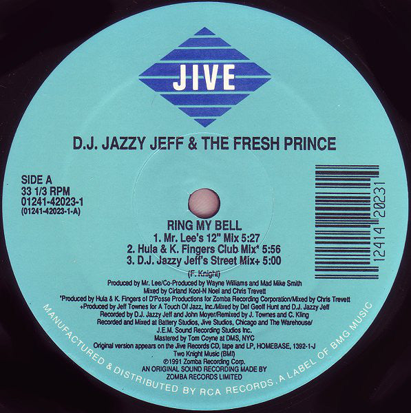 DJ Jazzy Jeff & The Fresh Prince : Ring My Bell (12")