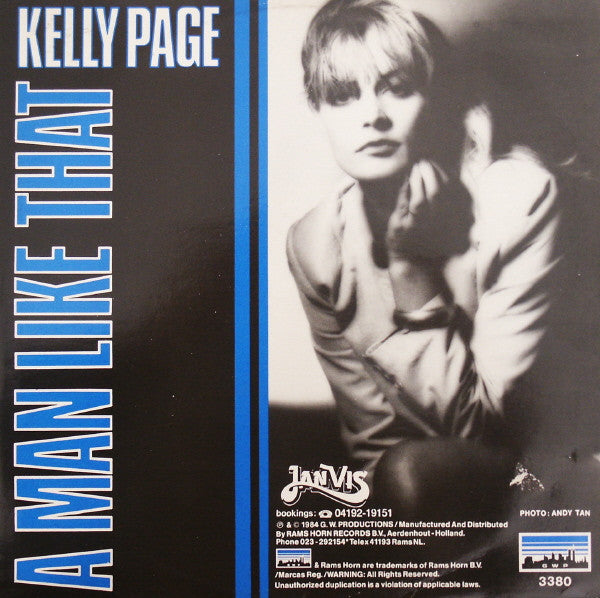 Kelly Page : A Man Like That (12", Single)
