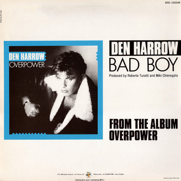 Den Harrow : Bad Boy (12", Maxi)