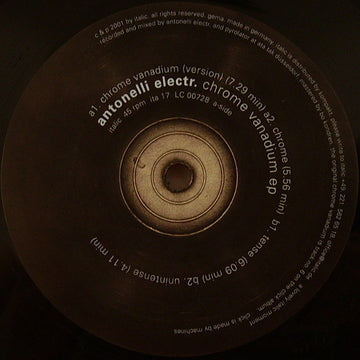 Antonelli Electr. : Chrome Vanadium EP (12", EP)