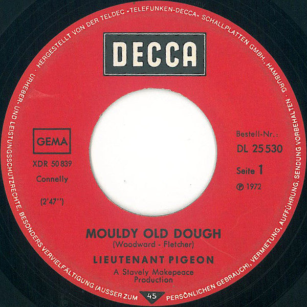 Lieutenant Pigeon : Mouldy Old Dough (7", Single)