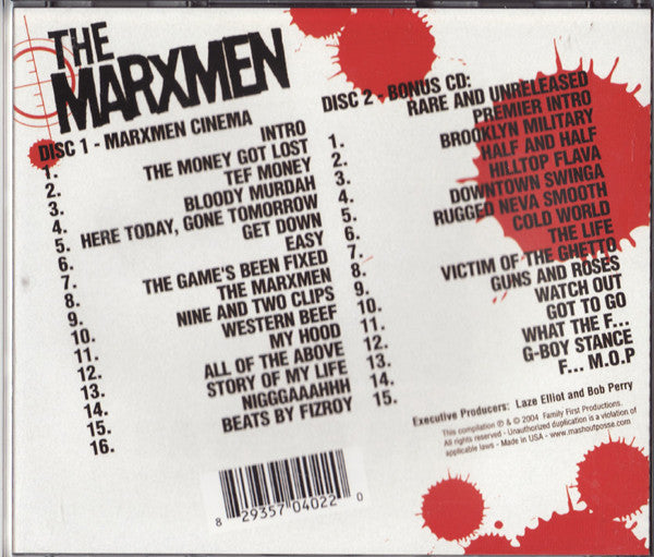 M.O.P* Presents The Marxmen : Marxmen Cinema (2xCD, Comp, Ltd, Mixtape)