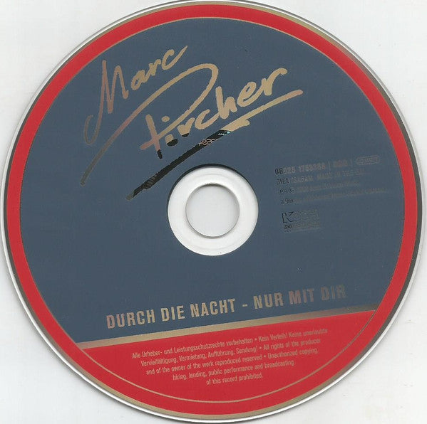 Marc Pircher : Durch Die Nacht - Nur Mit Dir (CD, Album)