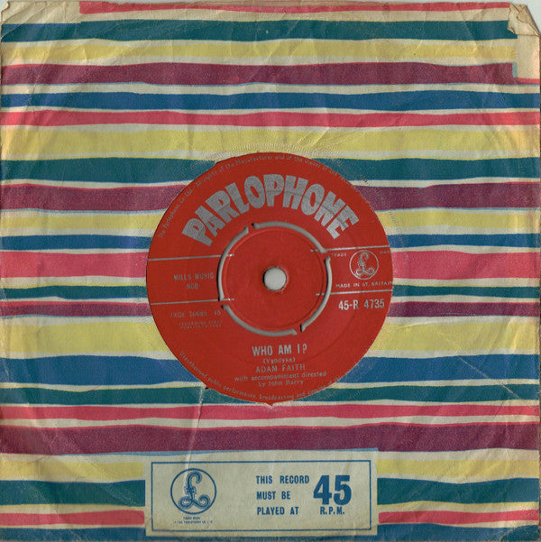 Adam Faith : Who Am I ? / This Is It (7", Single)