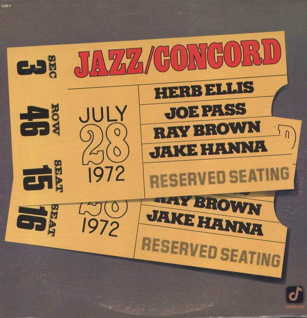 Joe Pass, Ray Brown, Jake Hanna, Herb Ellis : Jazz/Concord (LP, Album)