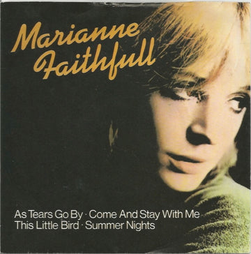 Marianne Faithfull : As Tears Go By (7", EP, RE, Inj)