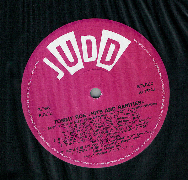 Tommy Roe : Hits And Rarities (LP, Comp)