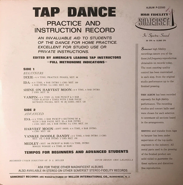 Unknown Artist : Tap Dance Practice Record: For Beginners And Advanced Students (LP)