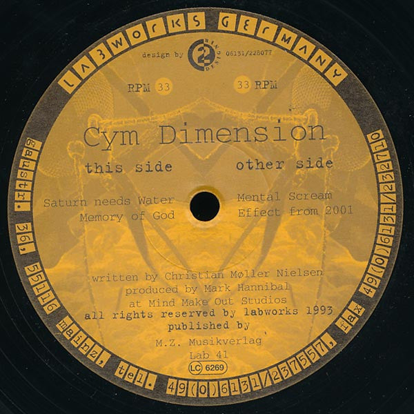 Cym Dimension : Mental Scream (12")