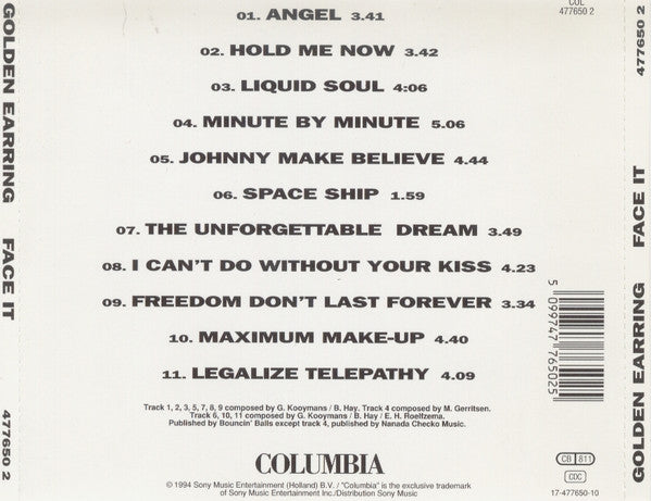 Golden Earring : Face It (CD, Album)