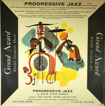 Al Klink Quintet / The Bob Alexander Quintet : Progressive Jazz (LP, Album, Mono)