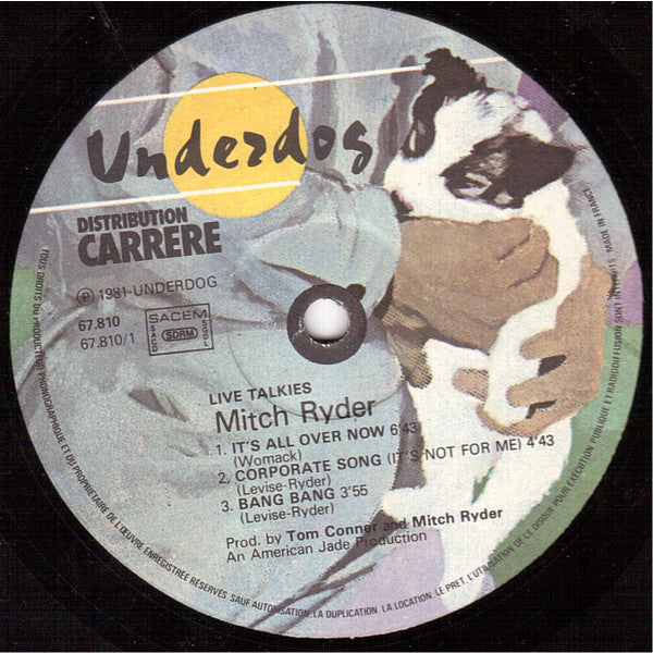Mitch Ryder : Live Talkies (2xLP, Album, Gat)
